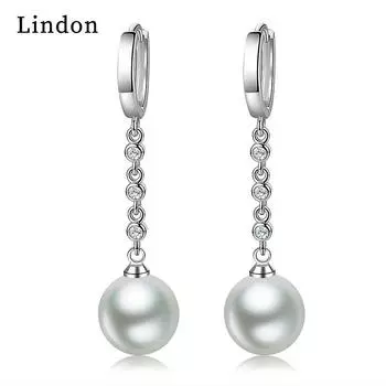 Серьги-капли Lindon из медного сплава с цирконом, серьги-капли для женщин, подарки на свадьбу