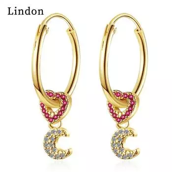 Серьги-капли Lindon из медного сплава с цирконом, серьги-капли для женщин, подарки на свадьбу