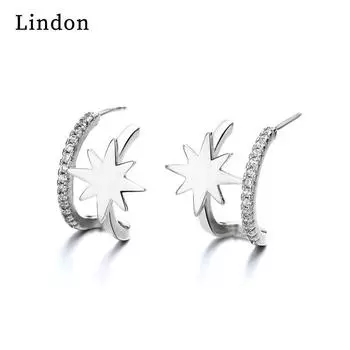 Серьги-капли Lindon из медного сплава с цирконом, серьги-капли для женщин, подарки на свадьбу