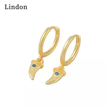 Серьги-капли Lindon из медного сплава с цирконом, серьги-капли для женщин, подарки на свадьбу серебряный