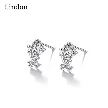 Серьги-капли Lindon из медного сплава с цирконием, серьги-капли для женщин, подарки на свадьбу