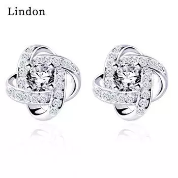 Серьги-капли Lindon из медного сплава с цирконием, серьги-капли для женщин, подарки на свадьбу