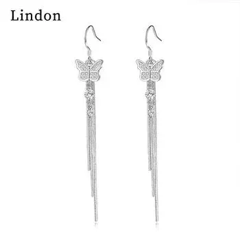 Серьги-капли Lindon из медного сплава с цирконом, серьги-капли для женщин, подарки на свадьбу