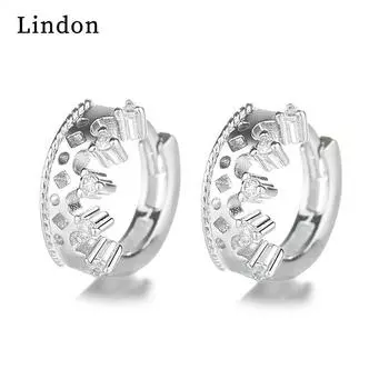 Серьги-капли Lindon из медного сплава с цирконом, серьги-капли для женщин, подарки на свадьбу