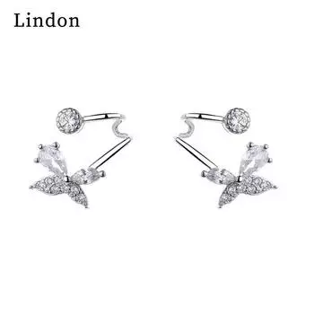 Серьги-капли Lindon из медного сплава с цирконом, серьги-капли для женщин, подарки на свадьбу