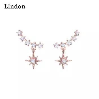 Серьги-капли Lindon из медного сплава с цирконом, серьги-капли для женщин, подарки на свадьбу