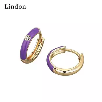 Серьги-капли Lindon из медного сплава с цирконом, серьги-капли для женщин, подарки на свадьбу красный