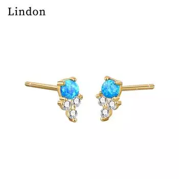 Серьги-капли Lindon из медного сплава с цирконом, серьги-капли для женщин, подарки на свадьбу серебряный