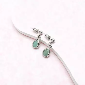 Серьги-капли модные серьги для женщин зеленые серьги Dongling из натурального камня простые летние серьги серьги