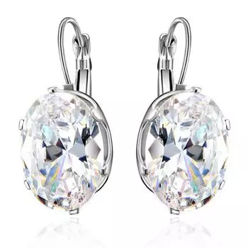 Серьги-капли с блестящим кубическим цирконом, подвесные серьги с кристаллами для женщин, ювелирные изделия для свадебной вечеринки