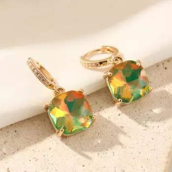 Серьги-капли с имитацией драгоценных камней для женщин 2025 Новая мода Свадебная вечеринка Серьги Ювелирные аксессуары Подарки зелёный