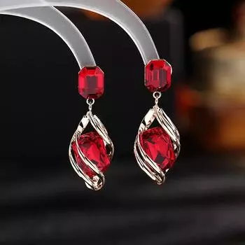 Серьги-капли с синим кристаллом, 2022, летние модные серьги-капли для женщин, брендовые дизайнерские свадебные висячие украшения с серый