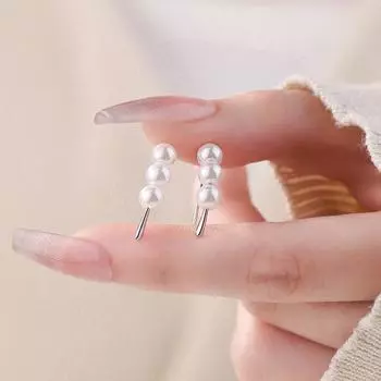 Серьги-капли с жемчугом, натуральные и универсальные, легкие, роскошные, сладкие, свежие, украшение для прокалывания ушей
