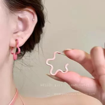 Серьги-капли со звездами летние дофаминовые серьги-пусеты со сладким темпераментом нишевого дизайна модные универсальные серьги женские