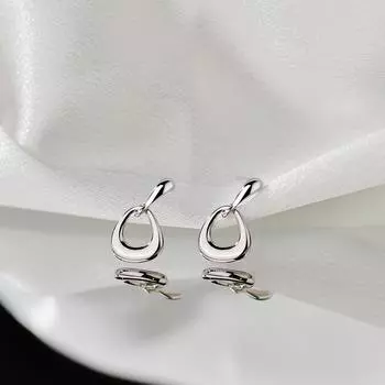 Серьги-капли воды — это маленькие и элегантные серьги для женщин, геометрические формы и изысканный дизайн высокого класса.