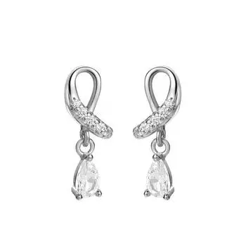 Серьги-капли воды с узлом в стиле летней новинки «легкая роскошь»