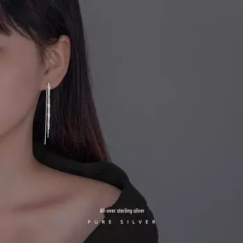 Серьги-кисточки Banyan Tree Gypsophila S925 Silver - модный длинный стиль 2021 года для женщин ES1796 белого золота