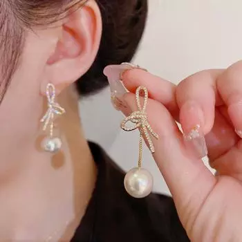 Серьги-кисточки из серебра 925 пробы с цирконием: Модно, роскошно и изысканно для женщин 4303 фиолетовый