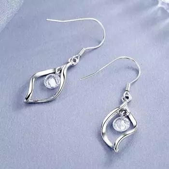 Серьги-кисточки из серебра S925 пробы, женские вращающиеся серьги-крючки Love Beautiful, корейские серебряные украшения, длинные серьги, нестандартные кольца для ушей 925