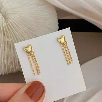 Серьги-кисточки Love Tassel для женщин, японский и корейский дизайн Ingsen Super Fairy Exquisite