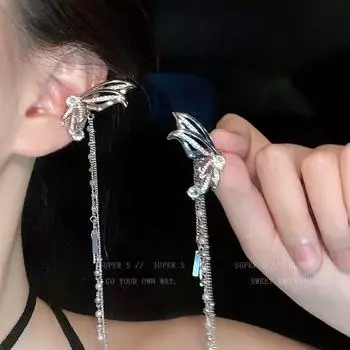 Серьги-кисточки с бабочками и жемчугом Fuxin — роскошный и универсальный дизайн для женщин E0147