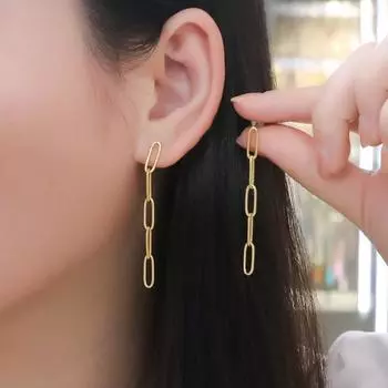 Серьги-кисточки с геометрической цепочкой в стиле ретро, длинные серьги в стиле ниши, простые и роскошные для женщин