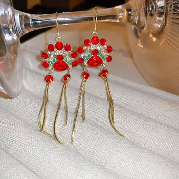 Серьги-кисточки с подвесками, уникальные, для девочек, на День благодарения