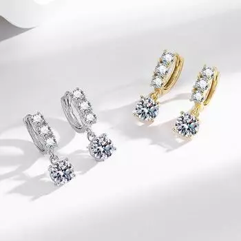 Серьги-кисточки с шестью когтями из циркона, ювелирные изделия, свадебные серьги для женщин в стиле темперамент