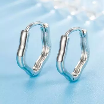 Серьги-клипсы «Индивидуальность, темперамент», женские простые корейские серьги-гвоздики с литературным геометрическим дизайном, серьги-пряжки «Холодный ветер»