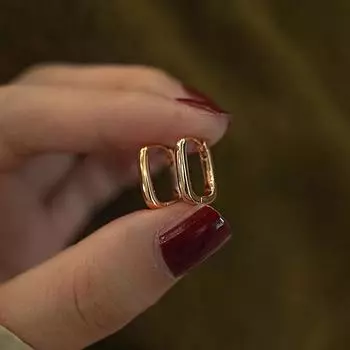 Серьги-клипсы из стерлингового серебра S925, геометрические U-образные серьги для женщин, высококачественные легкие роскошные серьги для женщин 925