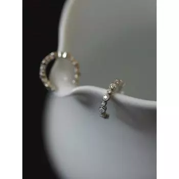 Серьги-клипсы из стерлингового серебра S925, безушные серьги-клипсы из французского стиля с кружевной кромкой, легкие, роскошные, темпераментные 925