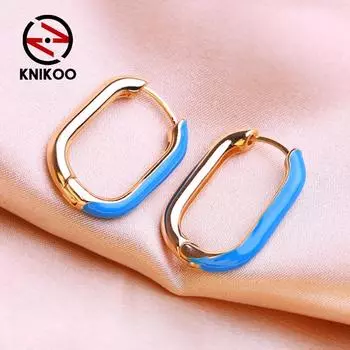 Серьги-клипсы KNIKOO для женщин, модные серьги, ювелирные изделия для подарков на свадьбу красный