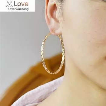 Серьги-клипсы на ухо без пирсинга для женщин, модные ювелирные аксессуары, розовое золото, черные, двойные круглые серьги с резьбой