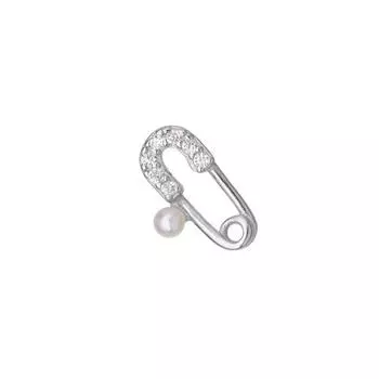 Серьги-клипсы с бриллиантами, изысканная французская индивидуальность, модные серьги-гвоздики ручной работы с жемчугом copper