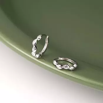 Серьги-клипсы с текстурой из чистого серебра S999, женские простые серьги в стиле Мори, необычный дизайн, универсальные серьги из стерлингового серебра 999