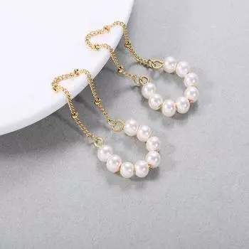 Серьги-клипсы с жемчугом, непрокалывающие кости, C-образные, без проколов, минималистичные модные серьги для женщин, свадебные украшения