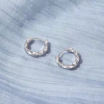 Серьги-кольца Anejery Geometric Twisted Hoop для женщин, модные, универсальные, в стиле ретро, маленькие серьги, ювелирные изделия, подарок белый