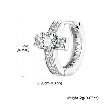 Серьги-кольца для мужчин, мальчиков, хип-хоп большие серьги-хагги с цирконами, крутые рэп-трендовые подарки с цирконами