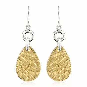 Серьги-кольца Estele с тональным покрытием из золота и серебра для девочек и женщин