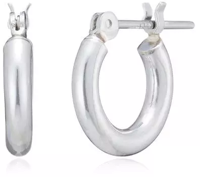 Серьги-кольца ESTELLE Платина [ESTELLE] [Официальный] Женские (S) 0201-7088-0011-0000 платиновый