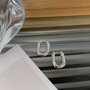 Серьги-кольца геометрической формы U-образной формы золотого цвета для женщин и мужчин в стиле панк, хип-хоп, металлические круглые серьги, украшения для вечеринок