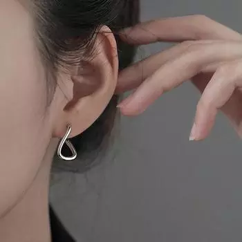 Серьги-кольца Геометрия Изысканные серьги Нишевый дизайн Украшения для вечеринок и свадеб Подарки