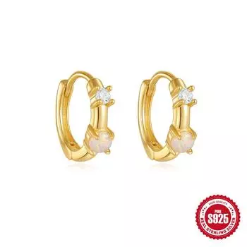 Серьги-кольца Huggie Hoops из стерлингового серебра 925 пробы с геометрическим рисунком в форме воздушного змея и цирконием 925 Silver