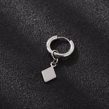 Серьги-кольца из нержавеющей стали в стиле панк Серьги-кольца из нержавеющей стали для корейских мальчиков