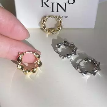 Серьги-кольца из серебра 925 пробы, женские, легкие, роскошные, премиум-серьги Sense Mobius, модные, универсальные, изысканные, украшения для ушей 925 silver needle