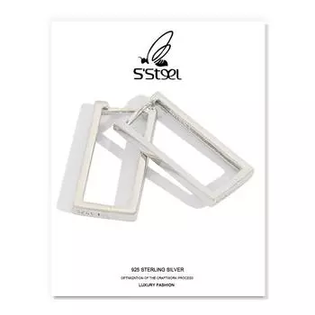 Серьги-кольца из стерлингового серебра 925 пробы для женщин, лаконичные серьги-подвески Plata De Ley Mujer Boucle D Oreille Jewelry