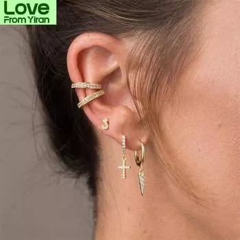 Серьги-кольца из стерлингового серебра 925 пробы для европейских женщин и мужчин, маленькие круглые серьги с фианитами, ювелирные подарки