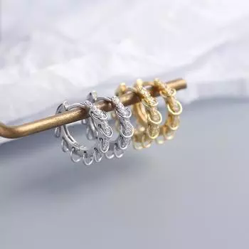 Серьги-кольца из стерлингового серебра 925 пробы для женщин и мужчин в стиле панк, модные аксессуары для вечеринок, модные ювелирные изделия, подарок