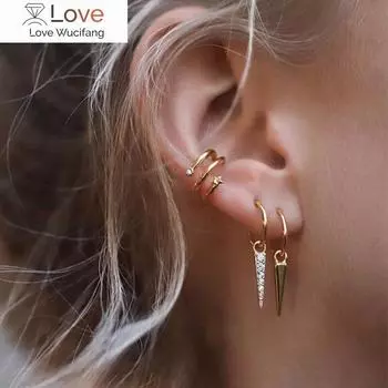 Серьги-кольца из стерлингового серебра 925 пробы для европейских женщин и мужчин, маленькие круглые серьги с фианитами, ювелирные подарки