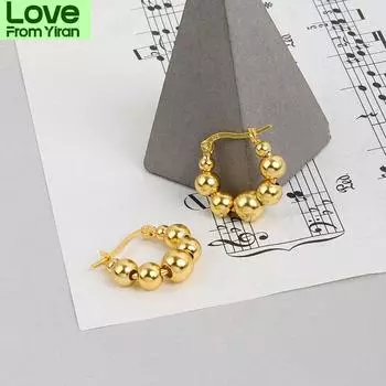 Серьги-кольца из стерлингового серебра 925 пробы для женщин и мужчин, геометрические серьги, повседневные ювелирные изделия, новинка, оптовая продажа